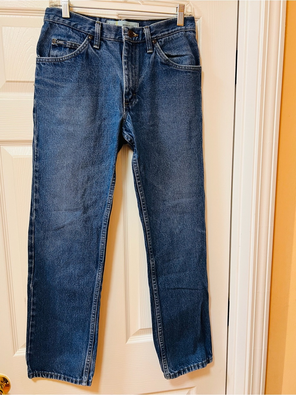 Lee Regular Fit Jeans Men’s 31x30 Medium Wash Straight Leg Denim